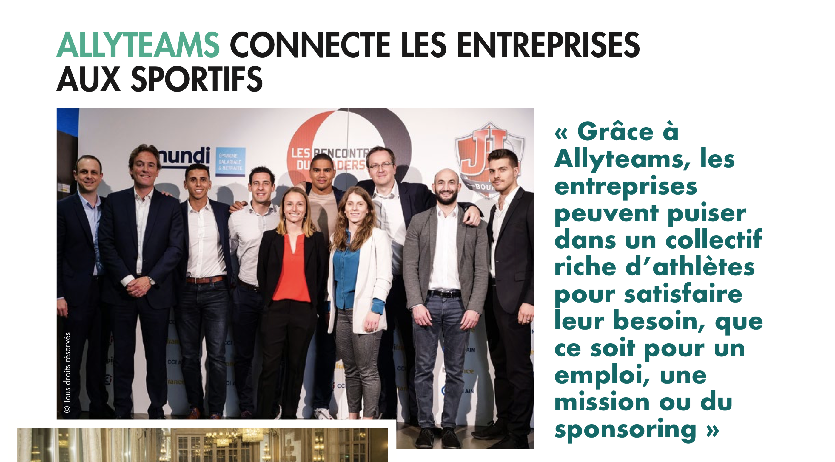 Allyteams dans le dossier Gestion de carrière des sportifs de Sport Stratégies | Allyteams