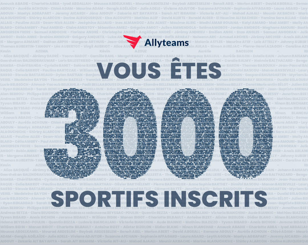 Vous êtes 3000 ! | Allyteams