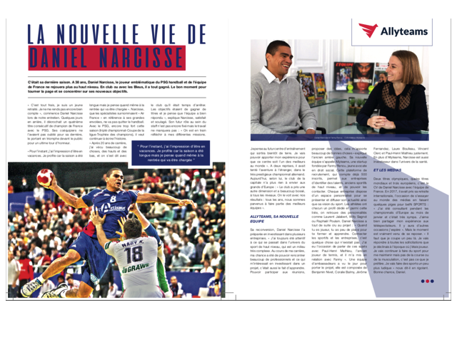 Daniel Narcisse & Allyteams dans la revue Le Sport Business - Allyteams