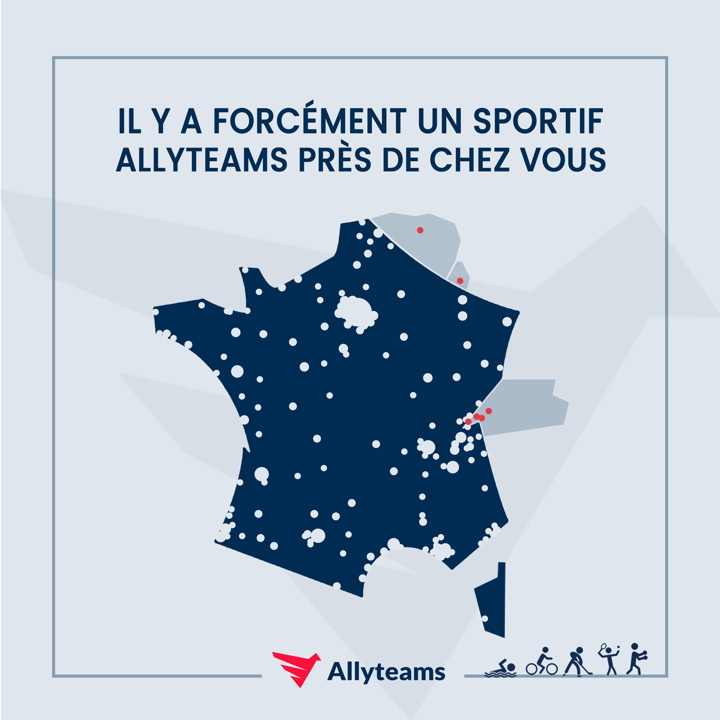 Recruteurs, il y a forcément un sportif Allyteams près de chez vous  | Allyteams